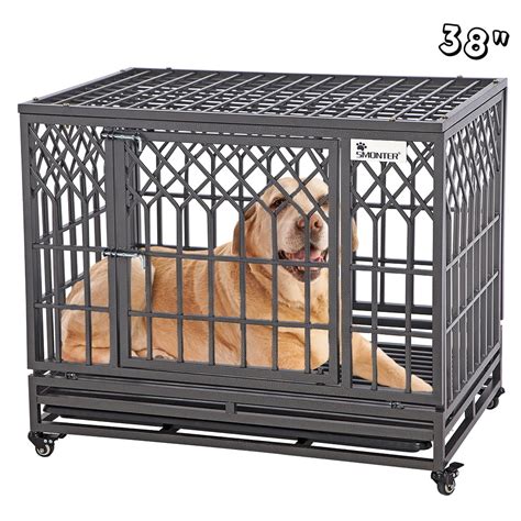 smonter heavy duty strong metal dog crate house|heavy duty dog kennels.